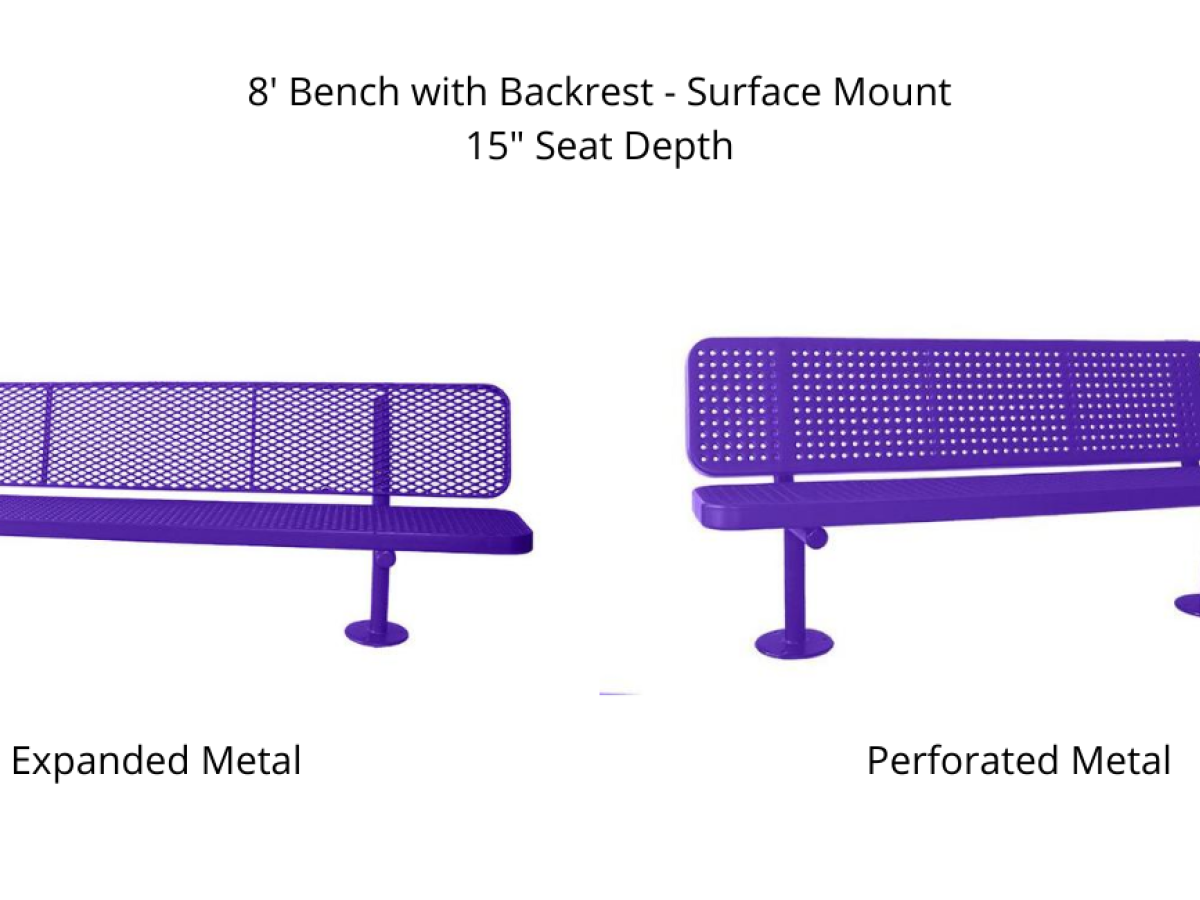 Outdoor Benches with Backrest - SWS Group